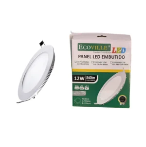 PANEL LED EMB REDONDO 12W 6500K FRIA - ECOVILLE