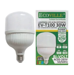 LAMPARA LED ALTA POT. 30W E-27 FRIA -ECOVILLE