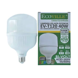 LAMPARA LED ALTA POT. 40W E-27/ E40 FRIA -ECOVILLE