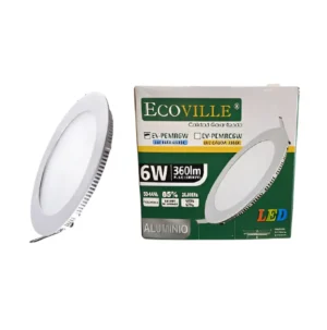 PANEL LED EMB REDONDO 06W 6500K FRIA - ECOVILLE