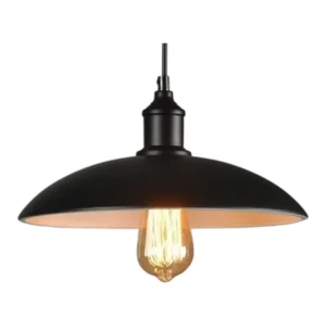 COLGANTE 1 LUZ E-27 TIPO CAMPANA NEGRO 32CM LP-BN5980 - LPZ