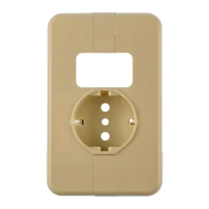 TOMA SCHUKO+1 MODULO CON PLACA 029F CLASIC - ELEKTRON