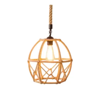 COLGANTE 1 LUZ E27 CIRCULAR C/ YUTE (LP-A36133)-LPZ