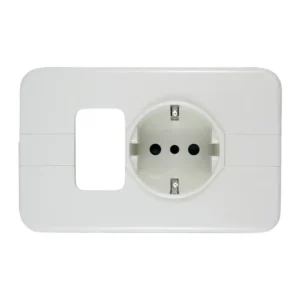 TOMA SCHUKO C/ PLACA + 1 MODULO LINEA (10765.09) - VIMAR